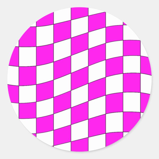 Sticker Rond Tableau de contrôle Motif de la carte Vavy rose bl (Devant)