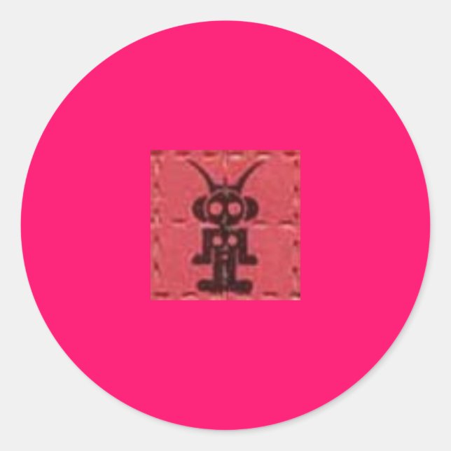 Sticker Rond tache de design de ciel liquide (Devant)