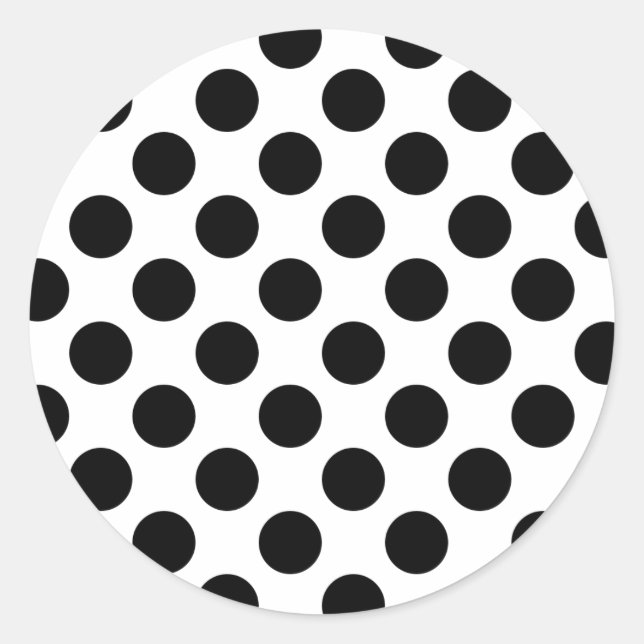 Sticker Rond Taches noires (Devant)