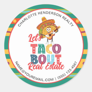 Sticker Rond Taco Bout Marketing immobilier