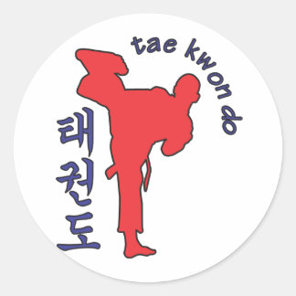Sticker Rond tae kwon do