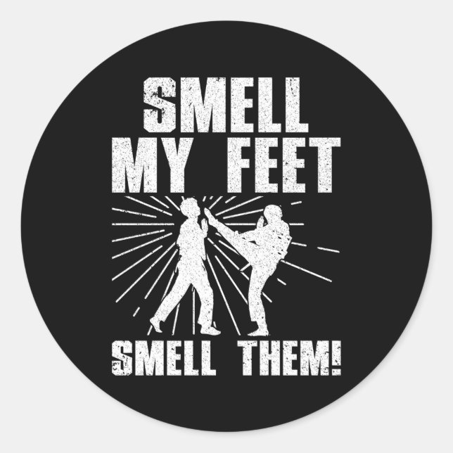 Sticker Rond Taekwondo pour Taekwondo (Devant)