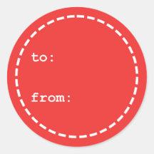 Tag cadeau de Noël Rouge et Blanc