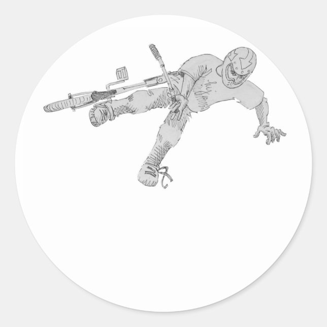 Sticker Rond Taillé (Devant)