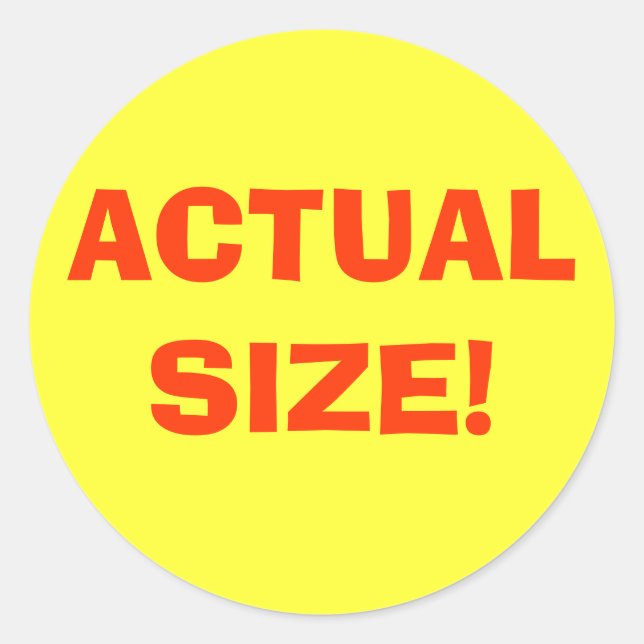 STICKER ROND TAILLE RÉELLE ! (Devant)