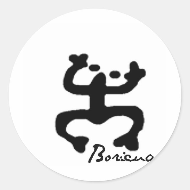 Sticker Rond Taino Coqui (Devant)