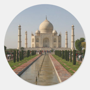 Sticker Rond taj mahal eau