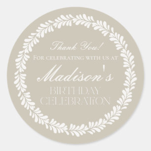 Sticker Rond Talavera beige Carrelage Espagne Fiesta Anniversai