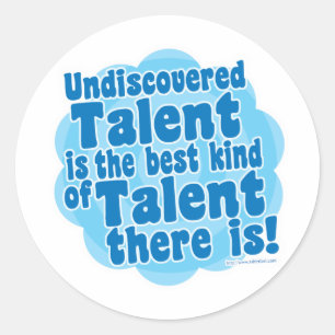 Sticker Rond Talent non découvert