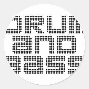 Sticker Rond Tambour et basse