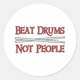 Sticker Rond Tambours de battement