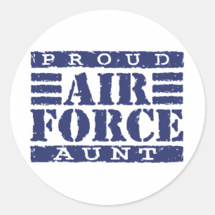 Sticker Rond Tante de la Force aérienne