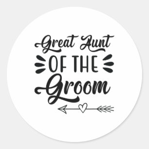 Sticker Rond Tante De La Groom Mariage Fête Famille Mariage Sho
