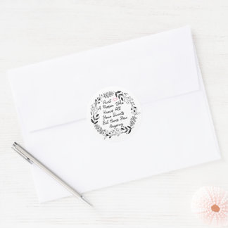 Sticker Rond tante une personne qui connaît tous vos secrets ma