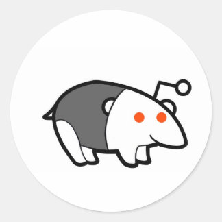 Sticker Rond Tapir