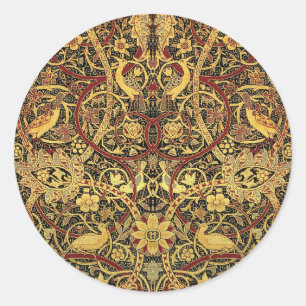 Sticker Rond Tapisserie fausse de William Morris Bullerswood
