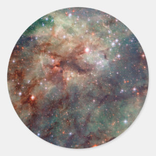 Sticker Rond Tarantula Nebula Espace Hubble