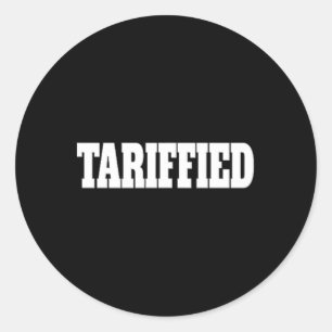 Sticker Rond Tarried Trump Tarif anti-tarifaire 2