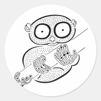Sticker Rond Tarsier