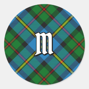 Sticker Rond Tartan de chasse Clan MacLeod