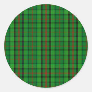 Sticker Rond Tartan de Ross de clan