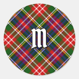 Sticker Rond Tartan du clan Christie
