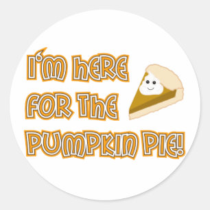 Sticker Rond Tarte de citrouille