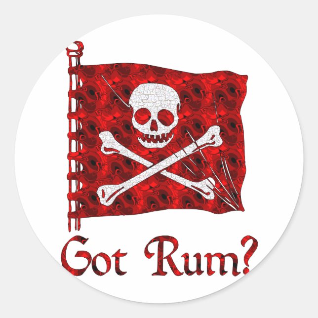 Sticker Rond T'as du rhum ? (Devant)