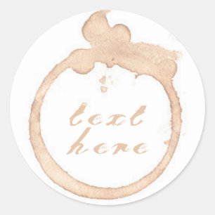 Sticker Rond Tasse de café tasse de café