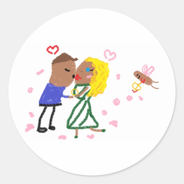 Sticker Rond Tater Swift et Travis Kale Kiss (Devant)