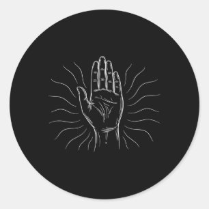 Sticker Rond Tathastu Bénédiction hindoue Manifestation Spiritu