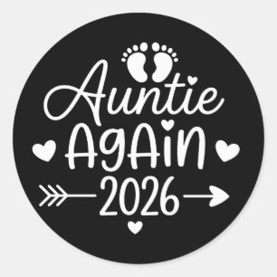 Sticker Rond Tatie encore 2026 Annonce de grossesse