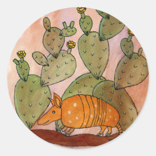 Sticker Rond Tatou du Texas
