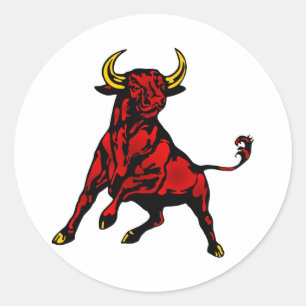 Sticker Rond Taurus Bull