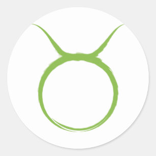 Sticker Rond TAURUS Taureau Avril Mai Astrologie Zodiaque Fête