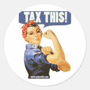 STICKER ROND TAXE