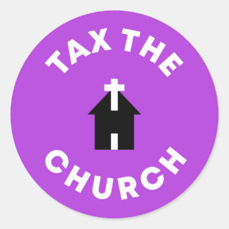 Sticker Rond Taxes sur l'Eglise