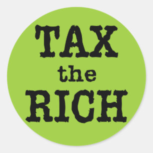 Sticker Rond Taxes sur les chemises riches, boutons