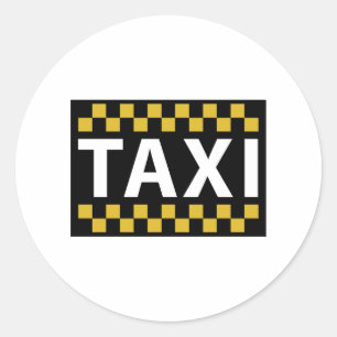 Sticker Rond Taxi