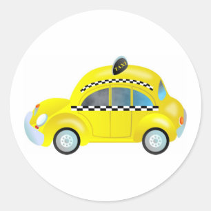 Sticker Rond Taxi