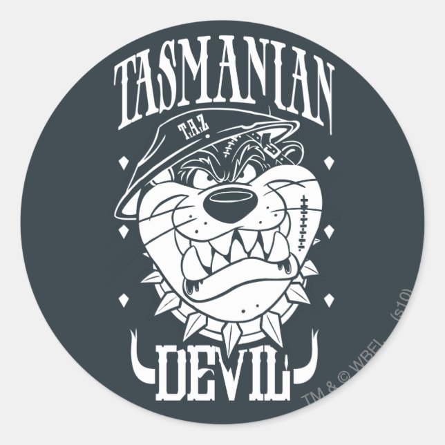 Sticker Rond TAZ™ - Rebel (Devant)