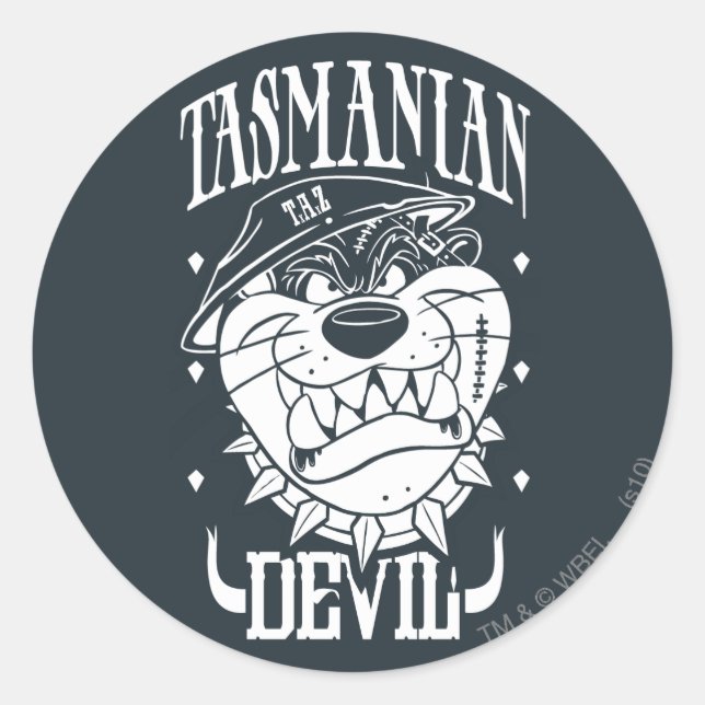 Sticker Rond TAZ™ - Rebel (Devant)