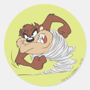 Sticker Rond TAZ™ tourne à grande vitesse