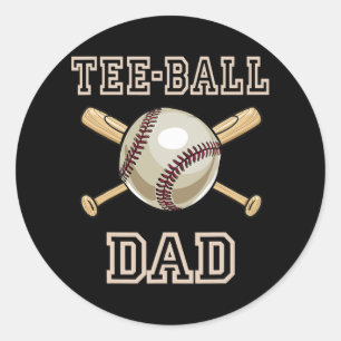 Sticker Rond Tball Papa T Ball Papa Tee Ball Papa Sport Pères