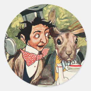 Sticker Rond Tea Party de Mad Hatter