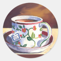 Teacup & Saucer avec Teabag