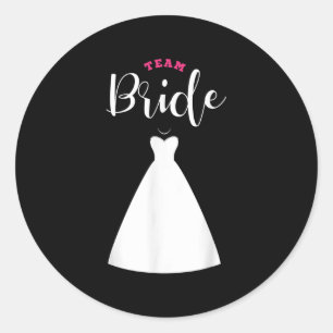 Sticker Rond Team Bride Team Groom Bachelor Party Mariage