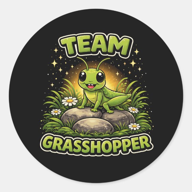 Sticker Rond Team Grasshopper (Devant)