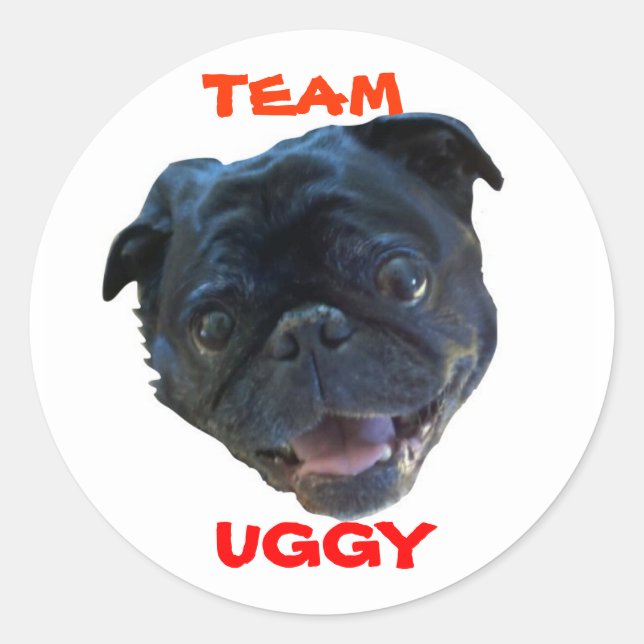 STICKER ROND TEAM UGGY STICKERZ ! ! ! (Devant)