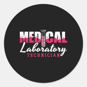 Sticker Rond Technicien de laboratoire Médicale Chimiste Labora
